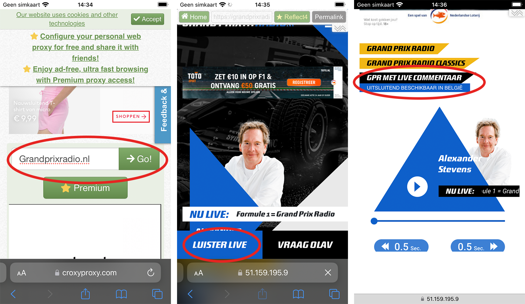 F1 met commentaar Grand Prix Radio via CroxyProxy.com